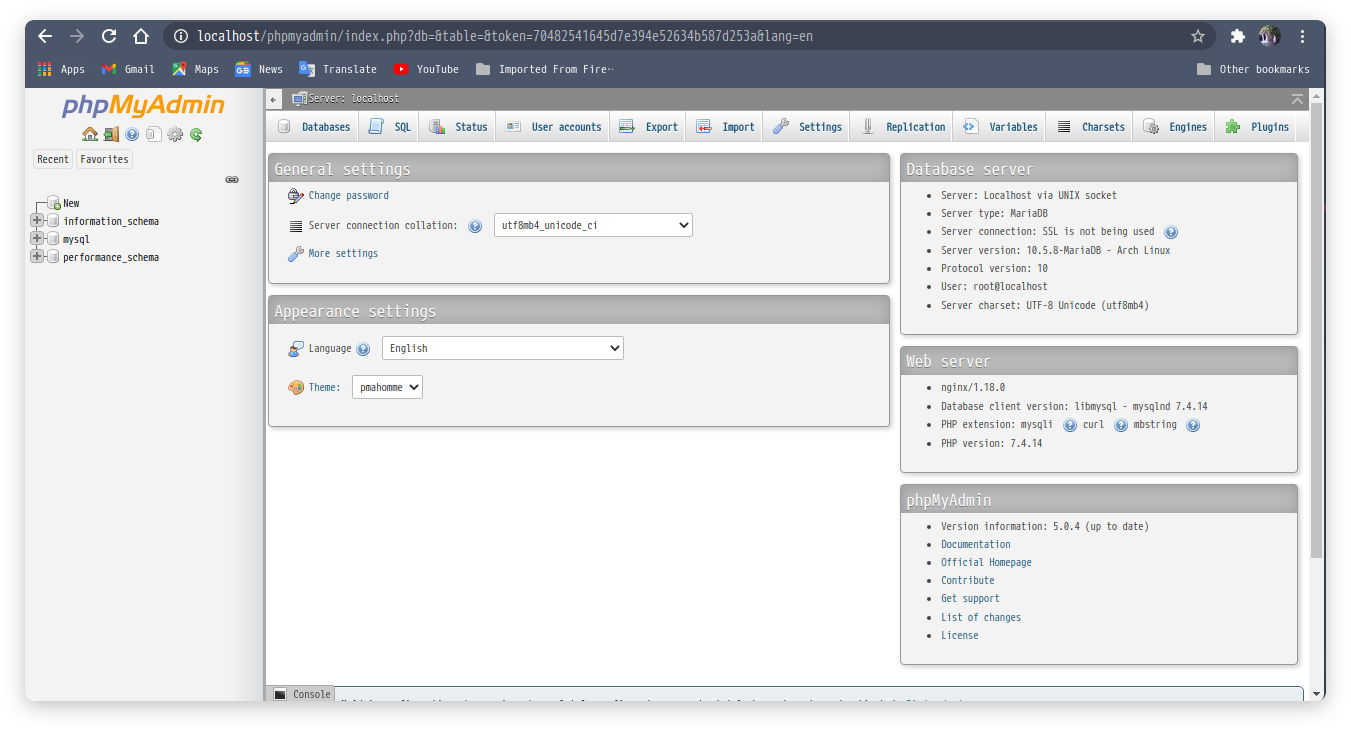 phpmyadmin